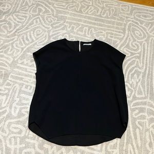 MM Lafleur short sleeve lined crepe blouse
